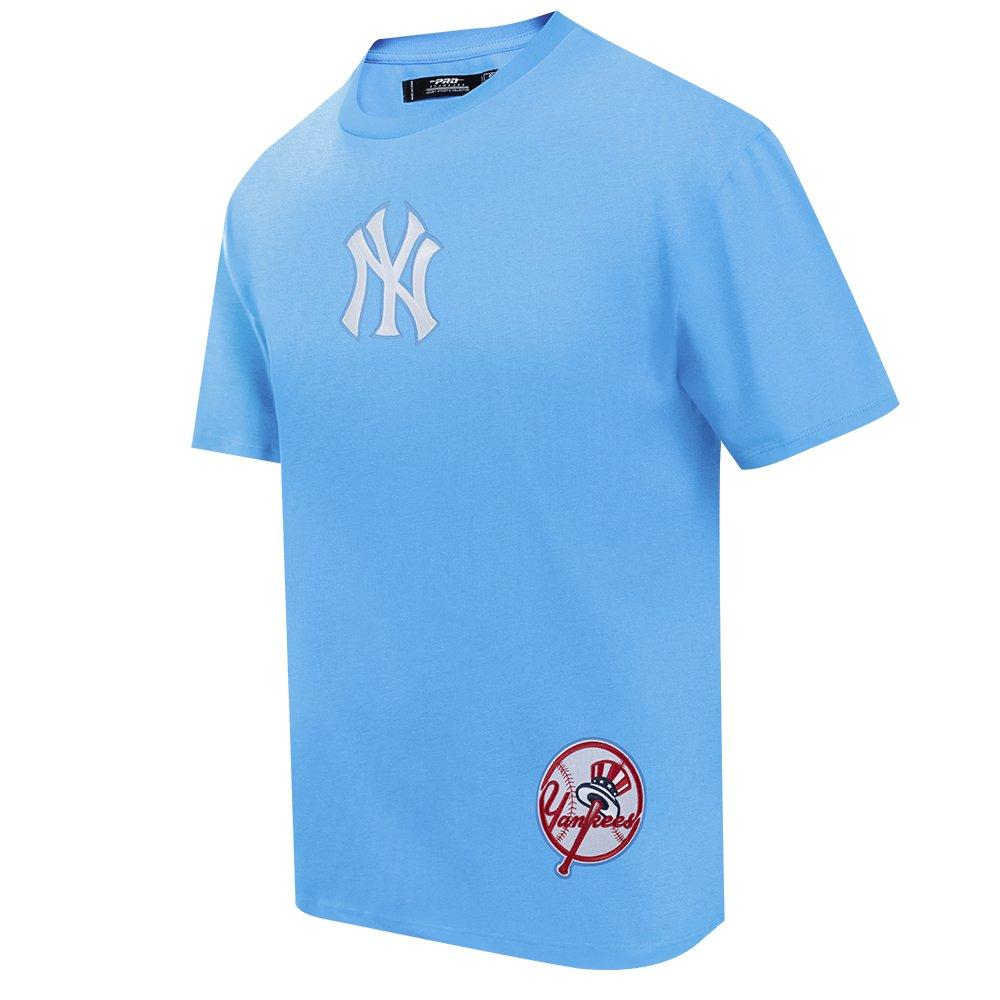 Pro Standard Men's MLB New York Yankees CJ Drop Shoulder Tee - LT BLUE